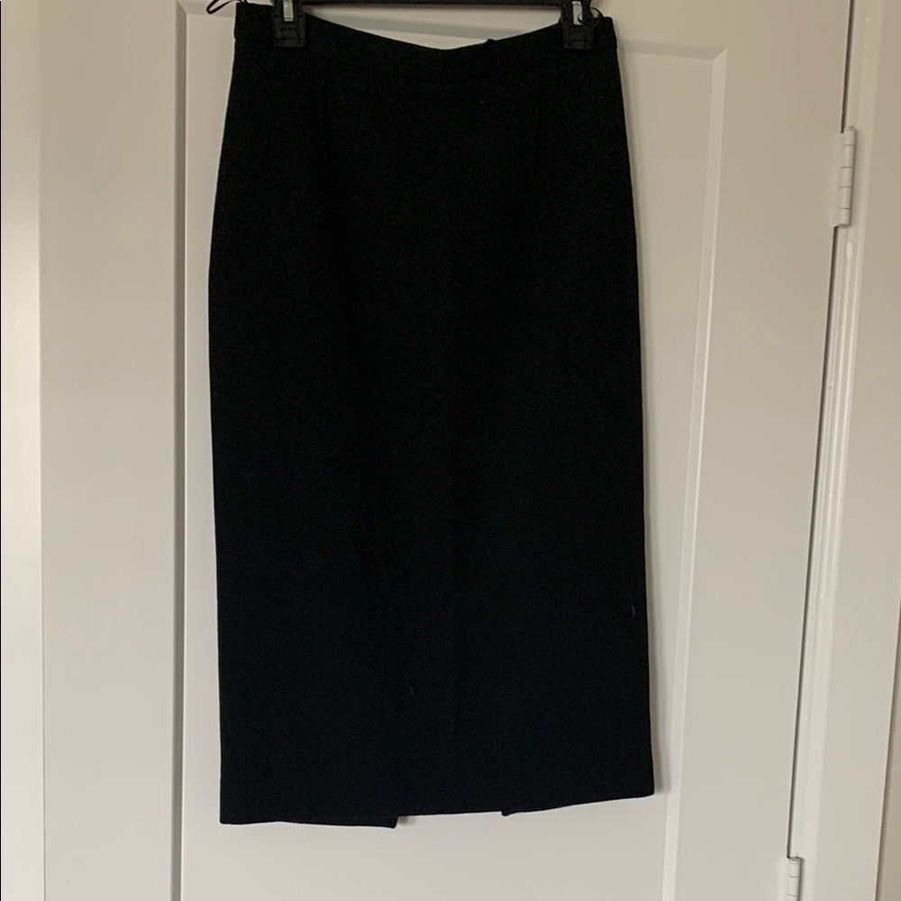 Roland Mouret Black Midi Pencil Skirt